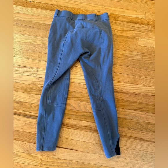 Women’s Equestrian Riding Breeches 26R Blue Knee Patch Stretch Pants - Picture 4 of 4